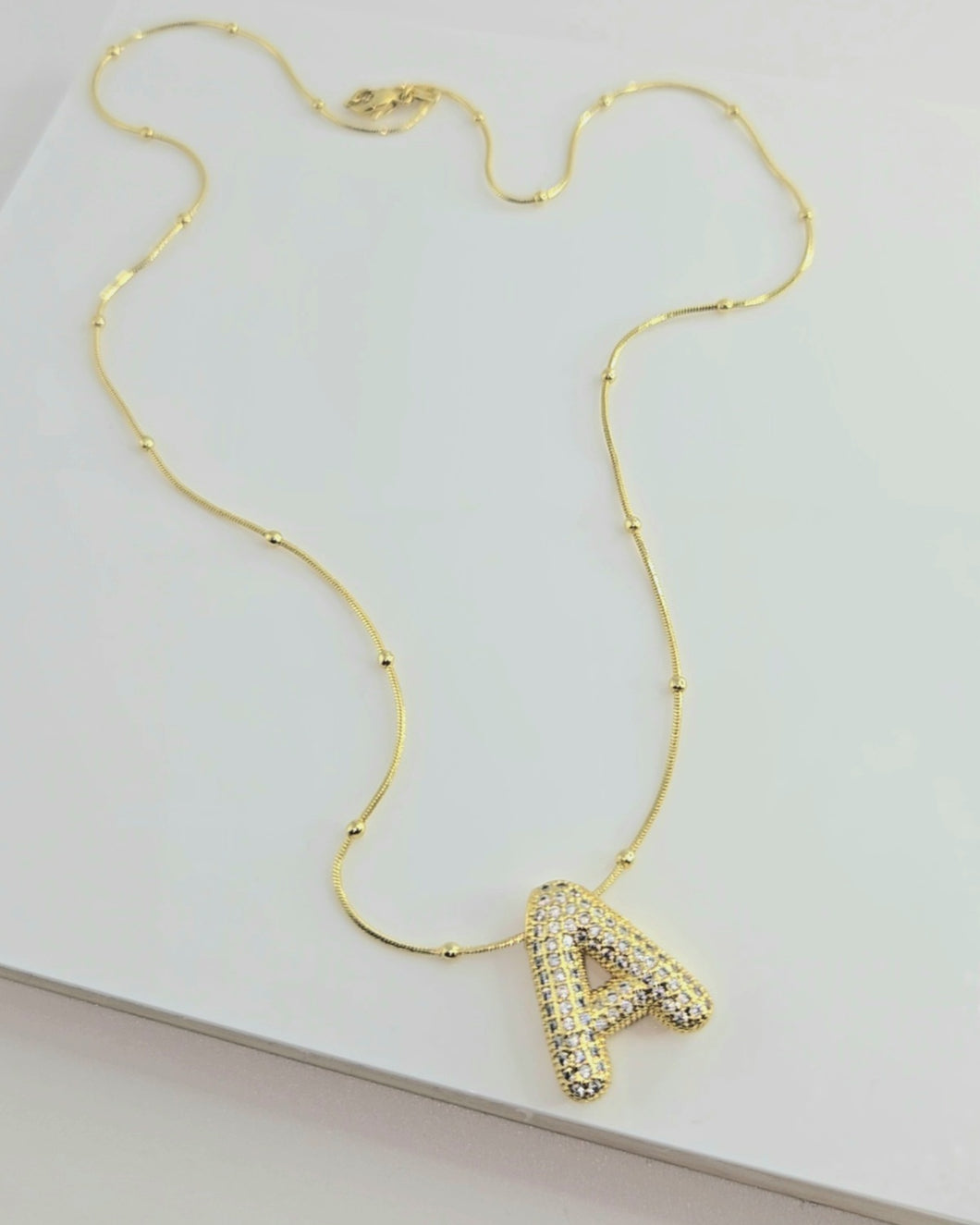 Pavé Initial Necklace