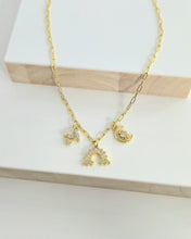 Load image into Gallery viewer, Baguette Rainbow Necklace
