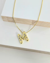 Load image into Gallery viewer, Pavé Balloon Letter Necklace
