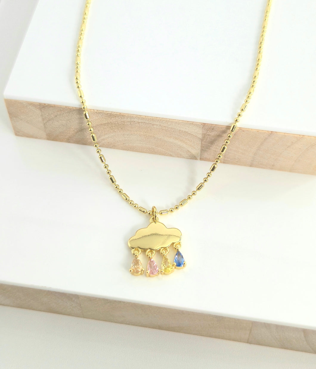 Teardrop Cloud Necklace