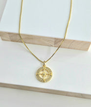 Load image into Gallery viewer, Pavé Compass Necklace
