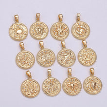 Load image into Gallery viewer, Zodiac Coin Necklace

